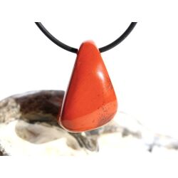 Jaspis rot Schmuckstein gebohrt - Sonderqualität - ca. 2,7 cm x 1,9 cm x 1,6 cm