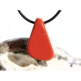 Jaspis rot Schmuckstein gebohrt - Sonderqualität - ca. 2,7 cm x 1,9 cm x 1,6 cm