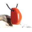 Jaspis rot Schmuckstein gebohrt - Sonderqualität - ca. 2,7 cm x 1,9 cm x 1,6 cm