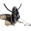 Schneeflockenobsidian Trommelstein / Schmuckstein gebohrt - Sonderqualität - ca. 2,8 cm x 2,2 cm x 1,5 cm