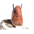 Achat rot (Fleischachat) XXXL Trommelstein gebohrt - ca. 5,1 cm x 2,6 cm x 2,6 cm