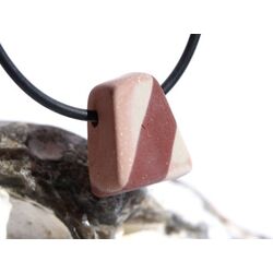 Zebra Rock Schmuckstein / Scheibenstein gebohrt - AA-Sonderqualitt - Raritt - Handarbeit - ca. 1,8 cm x 1,7 cm x 1 cm (Fairer Handel / GKS)