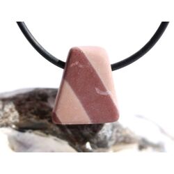 Zebra Rock Schmuckstein / Scheibenstein gebohrt - AA-Sonderqualitt - Raritt - Handarbeit - ca. 1,8 cm x 1,7 cm x 1 cm (Fairer Handel / GKS)