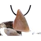 Hydrogrossular (Granat) XL Trommelstein / Schmuckstein gebohrt - Sonderqualität - ca. 3,5 cm x 2,6 cm x 1,8 cm