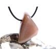 Hydrogrossular (Granat) XL Trommelstein / Schmuckstein gebohrt - Sonderqualität - ca. 3,5 cm x 2,6 cm x 1,8 cm