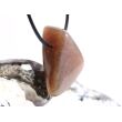 Hydrogrossular (Granat) XL Trommelstein / Schmuckstein gebohrt - Sonderqualität - ca. 3,5 cm x 2,6 cm x 1,8 cm