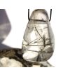 Turmalinquarz XXXL Schmuckstein gebohrt - AA-Sonderqualität - Handarbeit - ca. 5,1 cm x 3,2 cm x 2,4 cm