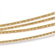 Stahlreifen / Halsreif mit Drehverschluss - goldfarben - 4 dünne Kordeln - ca. 45 cm -