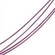Stahlreifen / Halsreif mit Drehverschluss - lila / violett - 4 dünne Kordeln - ca. 45 cm -