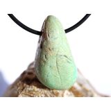 Chrysopras Trommelstein gebohrt - ca. 3,3 cm x 1,8 cm x...