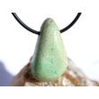 Chrysopras Trommelstein gebohrt - ca. 3,3 cm x 1,8 cm x 1,4 cm