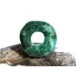 Chrysokoll mit Malachit Donut 15 mm x 14 mm (3,5 mm stark) - Handarbeit -