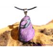 Purpurit Schmuckstein Cabochon - Silberöse - Rarität - AA-Sonderqualität - Handarbeit - ca. 4,3 cm x 2,3 cm x 1,1 cm (GKS)