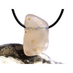 Chalcedon rosa (Rosenchalcedon) Trommelstein gebohrt - Sonderqualit�t - Rarit�t - ca. 3,3 cm x 2,1 cm x 1,8 cm