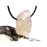 Chalcedon rosa (Rosenchalcedon) Trommelstein gebohrt -...