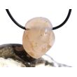 Chalcedon rosa (Rosenchalcedon) Trommelstein gebohrt - Sonderqualität - Rarität - ca. 2,8 cm x 2,2 cm x 1,7 cm