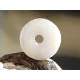 Schneequarz / Milchquarz Donut 25 mm (5 mm stark)