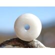 Schneequarz / Milchquarz Donut 25 mm (5 mm stark)