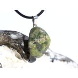 Serpentin Trommelstein Anhänger Öse - ca. 3,1...