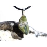 Serpentin Trommelstein Anhänger Öse - ca. 3,1...