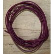 Ziegenlederband bordeaux-fuchsia (fein-weich), ca. 1,4 mm Durchm., ca. 1 m lang