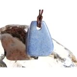 Blauquarz Schmuckstein gebohrt - Handarbeit - sch�ne...