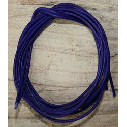 Ziegenlederband dunkellila / violett (fein-weich), ca. 1,4 mm Durchm., ca. 1 m lang