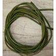 Ziegenlederband khaki (fein-weich), ca. 1,4 mm Durchm., ca. 1 m lang