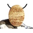 Aragonit-Calcit XXL Schmuckstein Cabochon / Scheibenstein gebohrt - Sonderqualität - ca. 4 cm x 3 cm x 0,9 cm