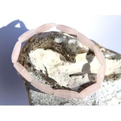 Rosenquarz Armband Navetten geschliffen - ca. 19 cm -...