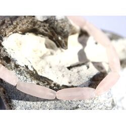 Rosenquarz Armband Navetten geschliffen - ca. 19 cm - Sonderqualit�t -