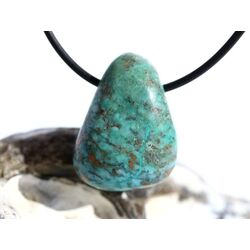 Chrysokoll Trommelstein gebohrt - Sonderqualit�t - ca....