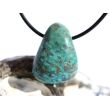 Chrysokoll Trommelstein gebohrt - Sonderqualität - ca. 2,8 cm x 2,1 cm x 1,4 cm