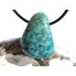 Chrysokoll Trommelstein gebohrt - Sonderqualität - ca. 2,8 cm x 2,1 cm x 1,4 cm