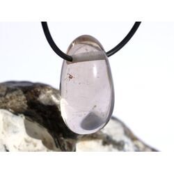 Rauchquarz hell Trommelstein gebohrt - Sonderqualitt - ca. 3,2 cm x 1,8 cm x 1,7 cm