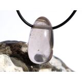 Rauchquarz hell Trommelstein gebohrt - Sonderqualitt -...