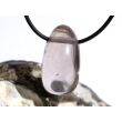 Rauchquarz hell Trommelstein gebohrt - Sonderqualität - ca. 3,2 cm x 1,8 cm x 1,7 cm