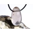 Rauchquarz hell Trommelstein gebohrt - Sonderqualität - ca. 3,2 cm x 1,8 cm x 1,7 cm