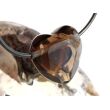 Rauchquarz dunkel Herz facettiert Schmuckstein gebohrt - AA-Sonderqualität - ca. 2,5 cm x 2,5 cm x 1,2 cm