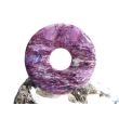 Charoit Donut Edelstein - Sonderqalität - Rarität - 40 mm (6 mm stark)