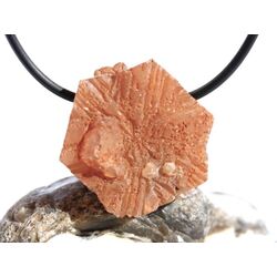 Aragonit Kristall / Rohstein / Scheibenstein gebohrt -...