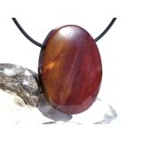 Mookait XXL Schmuckstein Cabochon / Scheibenstein gebohrt - Sonderqualität - ca. 4,1 cm x 3 cm x 1,1 cm