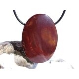 Mookait XXL Schmuckstein Cabochon / Scheibenstein gebohrt - Sonderqualität - ca. 4,1 cm x 3 cm x 1,1 cm