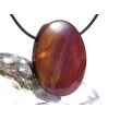 Mookait XXL Schmuckstein Cabochon / Scheibenstein gebohrt - Sonderqualität - ca. 4,1 cm x 3 cm x 1,1 cm