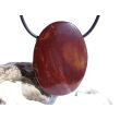 Mookait XXL Schmuckstein Cabochon / Scheibenstein gebohrt - Sonderqualität - ca. 4,1 cm x 3 cm x 1,1 cm