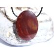 Mookait XXL Schmuckstein Cabochon / Scheibenstein gebohrt - Sonderqualität - ca. 4,1 cm x 3 cm x 1,1 cm