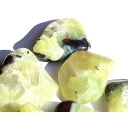 Prehnit gelb XL Trommelsteine - Sonderqualitt- ca. 3,6 - 4 cm / ca. 18-22 g/St  (Fairer Handel / GKS)