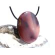 Mookait XXL Schmuckstein Cabochon / Scheibenstein gebohrt - Sonderqualität - ca. 4,2 cm x 3,1 cm x 0,9 cm