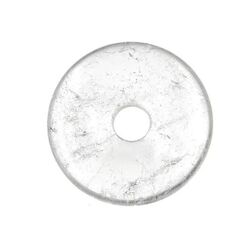 Bergkristall Donut Edelstein 50 mm (7 mm stark)