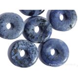 Dumortierit Donut Edelstein 30 mm (5-6 mm stark)